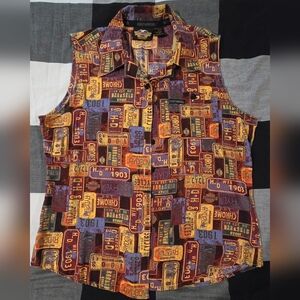 Harley Davidson Ladies License Plate Tank Top